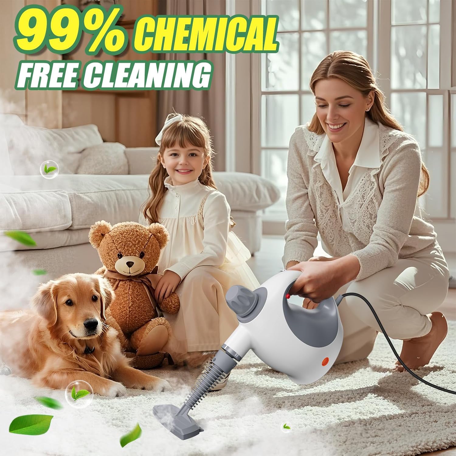 Handheld Steam Cleaner With Safety Lock