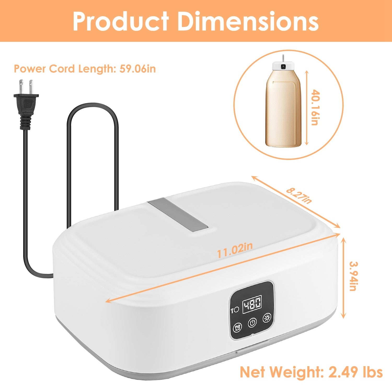 1Pc Portable Clothes Dryer Mini Dryer Foldable Dryer Machine With Timer UV Sterilization 2 Drying Modes Remote Control For Apartment Dorm RV Travel Home