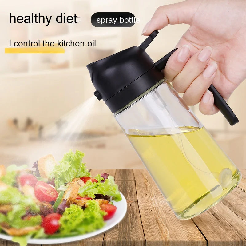 2 in 1 Olive Oil Dispenser Bottle for Kitchen