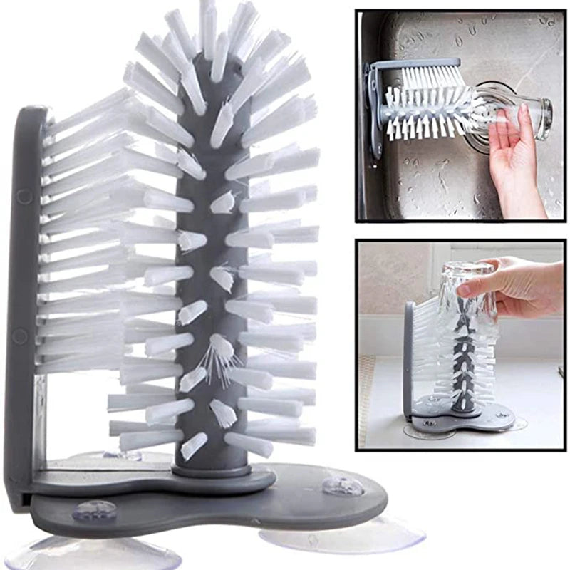 Suction Cup Sink Brush