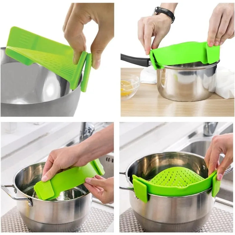 Silicone Clip-On Strainer