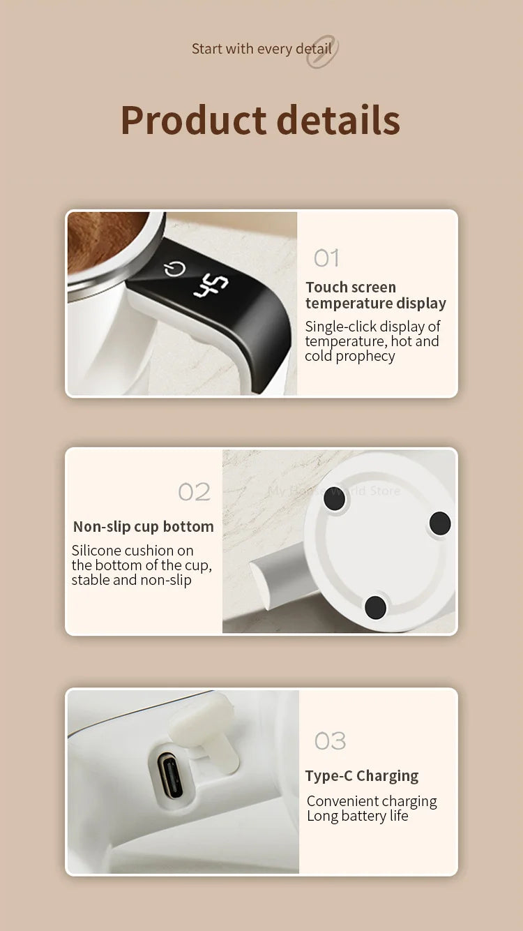 Magnetic Self-Stirring Mug