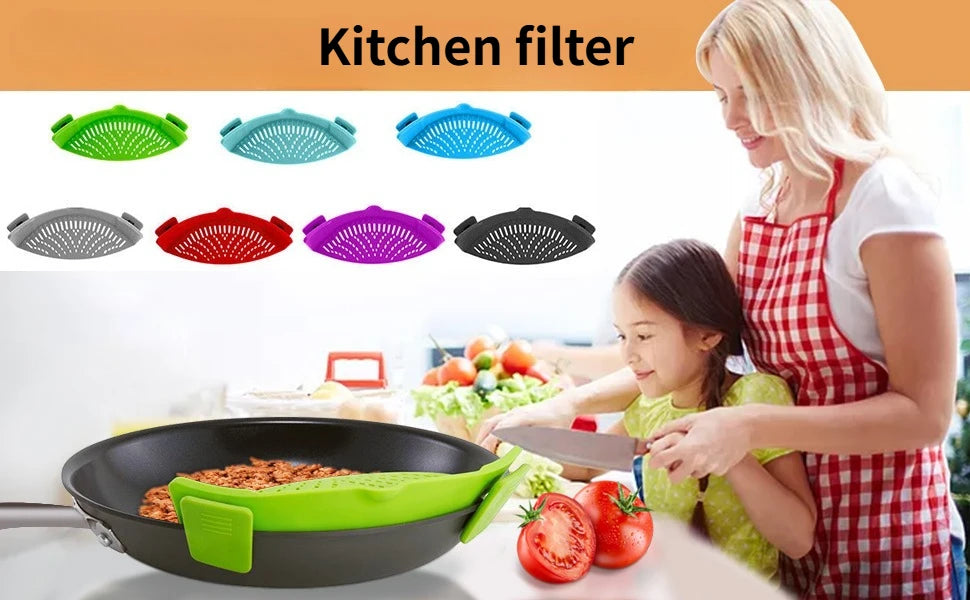 Silicone Clip-On Strainer